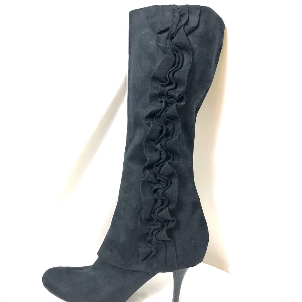 Fergie women size 11 faux suede black boots